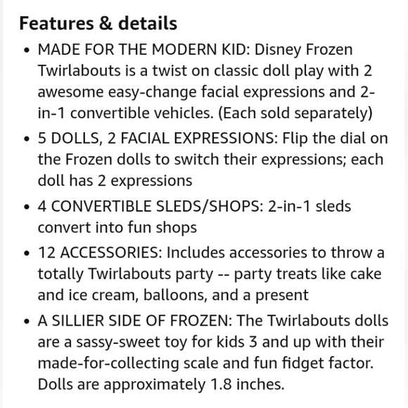 Disney Frozen Twirlabouts Surprise Celebration 4 Sleds 5 Dolls Playset Toys NEW - Picture 10 of 12